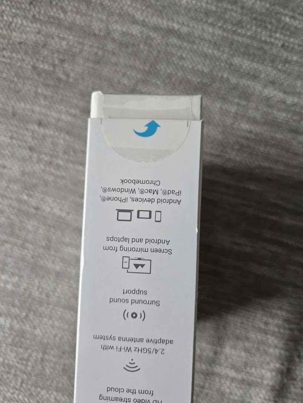 google White Accessory Box with Barcode Label